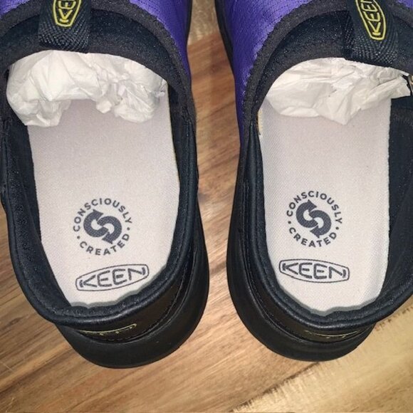 Keen Mens Purple Black Slip On Shoes Similar to Hoodcamp Size 9 New - Picture 5 of 9